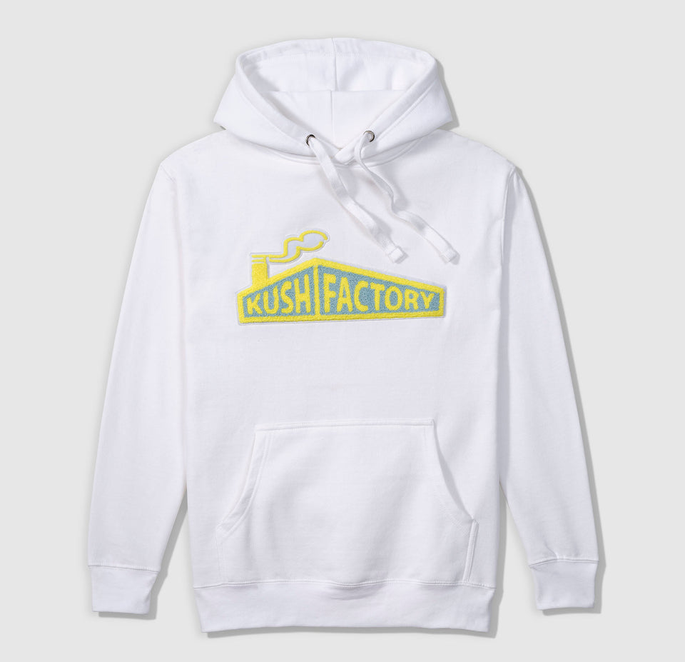 FACTORY PATCH HOODIE - BLUE N YELLOW